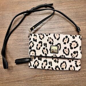 New Dooney & Bourke Pink and Black Leopard Print Bag!
